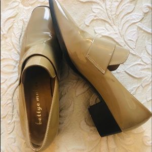 Bettye Mueller patent leather loafers